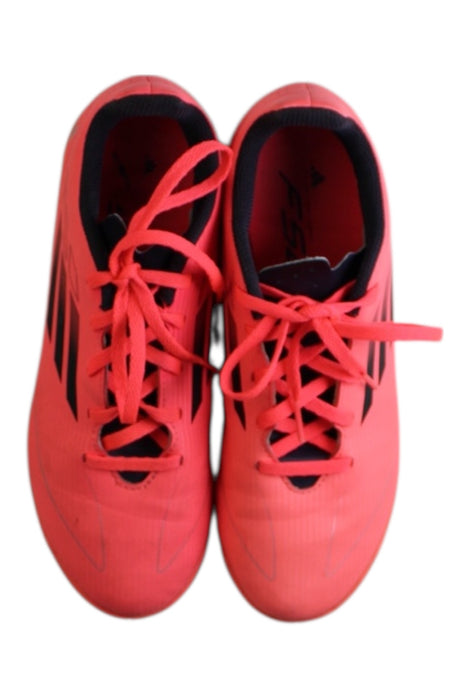 A Pink Cleats/Soccer Shoes from Adidas in size 12Y for neutral. (Back View)
