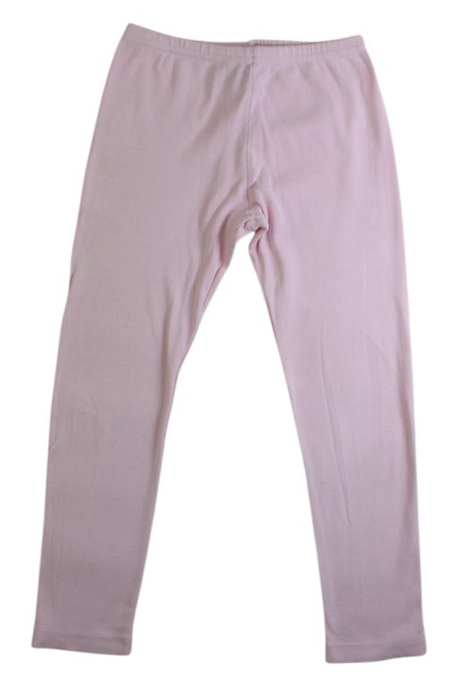 A Pink Leggings from Petit Bateau in size 4T for girl. (Front View)
