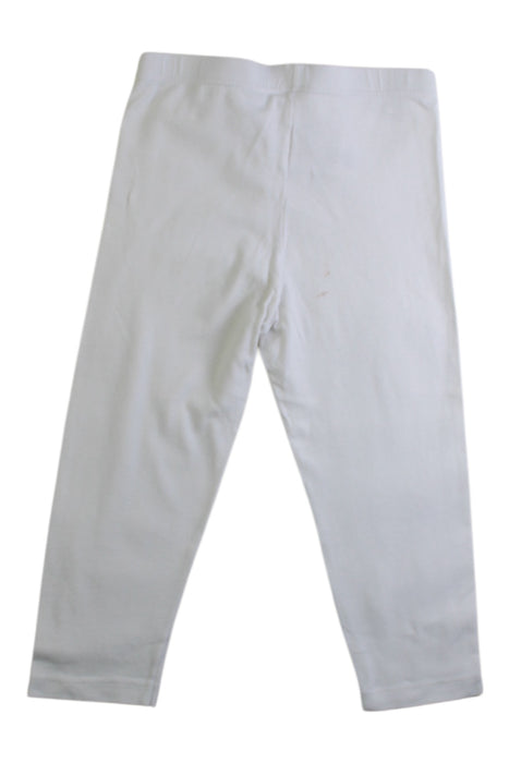 A White Leggings from Petit Bateau in size 6T for girl. (Back View)