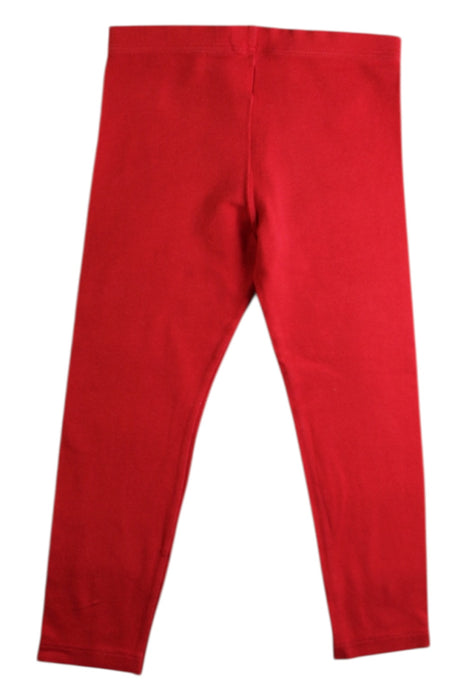 A Red Leggings from Petit Bateau in size 4T for girl. (Back View)