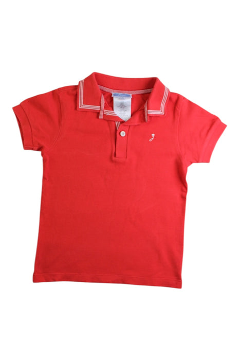 A Red Short Sleeve Polos from Jacadi in size 3T for boy. (Front View)