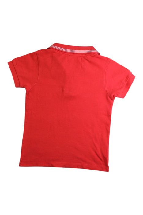 A Red Short Sleeve Polos from Jacadi in size 3T for boy. (Back View)