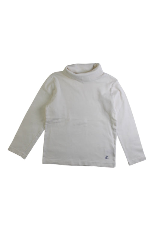 A White Long Sleeve Tops from Petit Bateau in size 4T for neutral. (Front View)