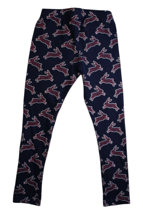A Navy Leggings from Seed in size 4T for girl. (Back View)