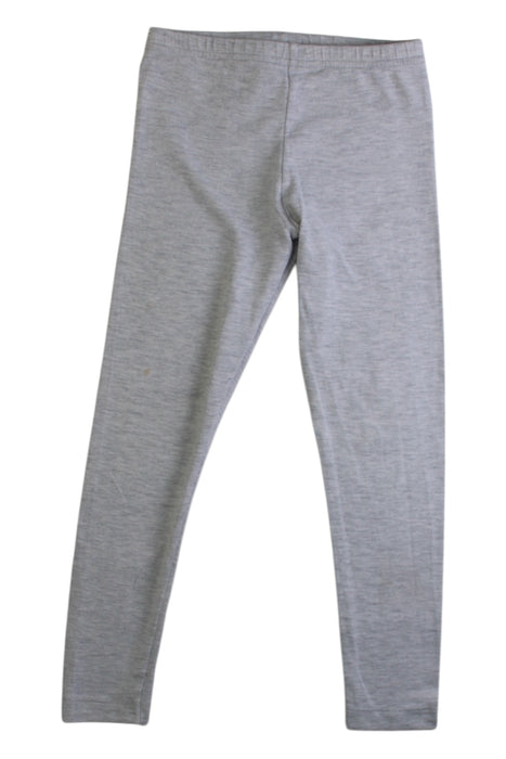 A Grey Leggings from Petit Bateau in size 4T for girl. (Front View)