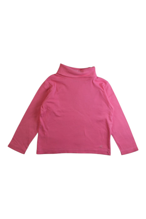 A Pink Long Sleeve Tops from Petit Bateau in size 3T for girl. (Front View)