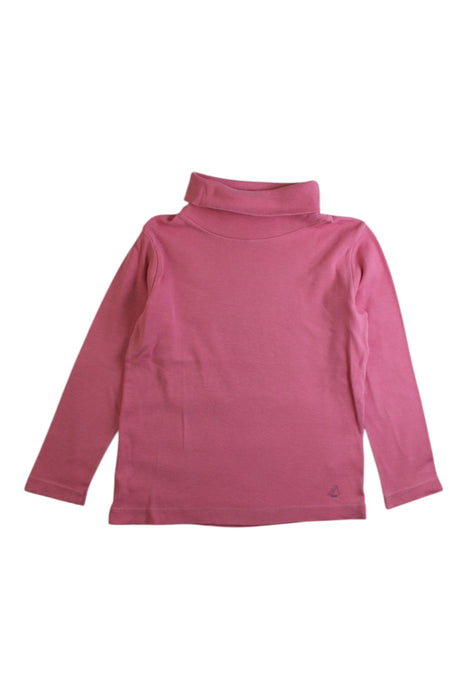 A Pink Long Sleeve Tops from Petit Bateau in size 3T for girl. (Front View)