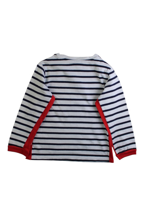 A Blue Long Sleeve T Shirts from Jacadi in size 6T for boy. (Back View)