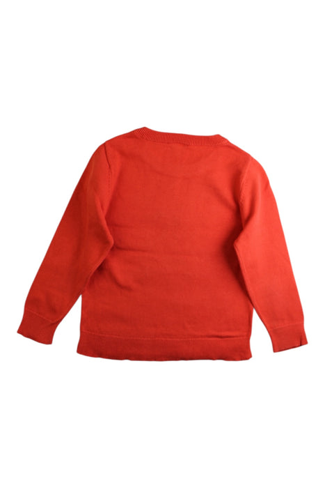 A Orange Knit Sweaters from Jacadi in size 4T for boy. (Back View)