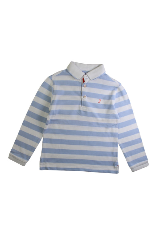 A Blue Long Sleeve Shirts from Jacadi in size 4T for boy. (Front View)