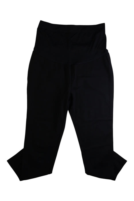 A Black Leggings from 010 Maternity in size Maternity-S for maternity. (Front View)
