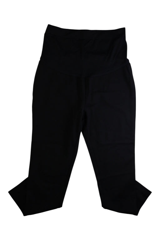 A Black Leggings from 010 Maternity in size Maternity-S for maternity. (Front View)