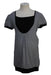 A Black Short Sleeve Tops from 010 Maternity in size Maternity-S for maternity. (Front View)