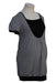 A Black Short Sleeve Tops from 010 Maternity in size Maternity-S for maternity. (Back View)