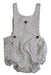 A Beige Overall Shorts from Gocco in size 0-3M for girl. (Front View)