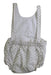 A Beige Overall Shorts from Gocco in size 0-3M for girl. (Back View)
