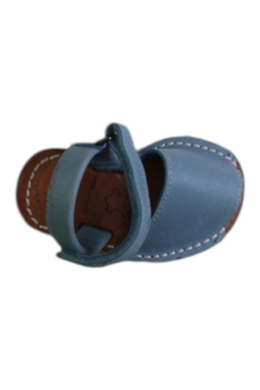 A Blue Sandals from Pons in size 12-18M for girl. (Front View)