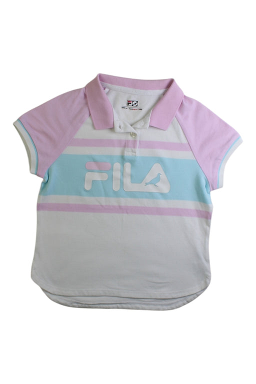 A Multicolour Short Sleeve Polos from Fila in size 5T for girl. (Front View)