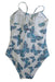 A White Swimsuits from Vilebrequin in size 6T for girl. (Back View)