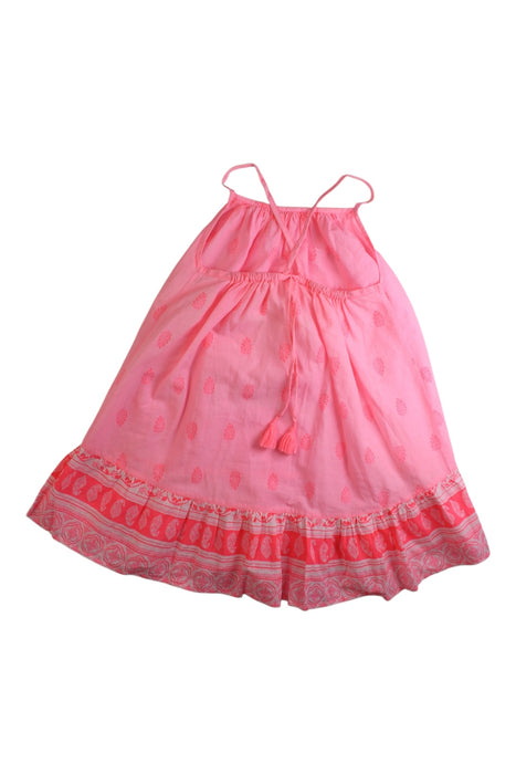 A Pink Sleeveless Dresses from Sunuva in size 3T for girl. (Back View)