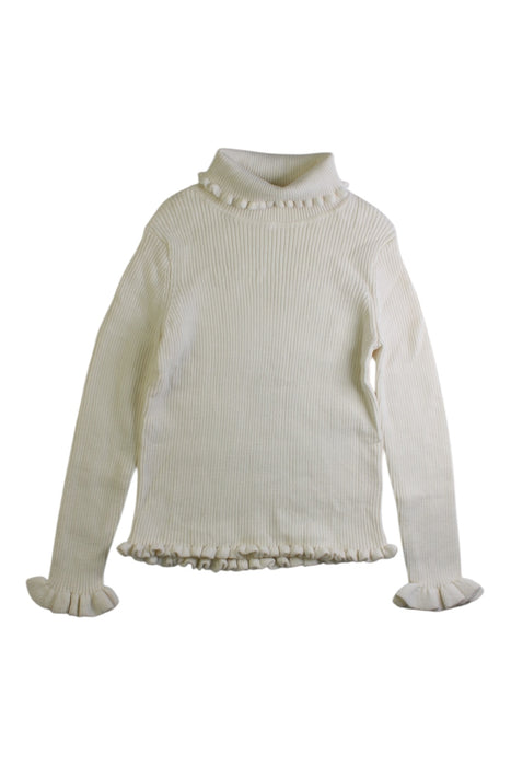 A White Long Sleeve Tops from Nicholas & Bears in size 6T for girl. (Front View)