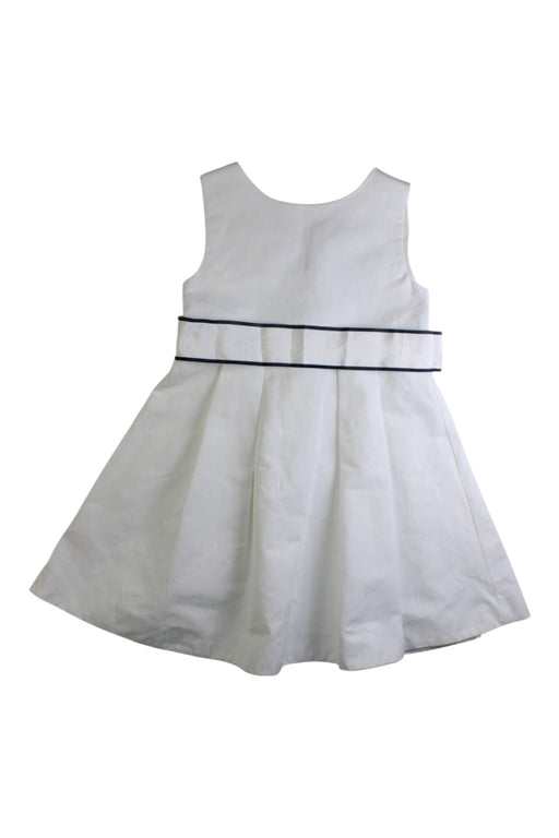 A White Sleeveless Dresses from Jacadi in size 6T for girl. (Front View)
