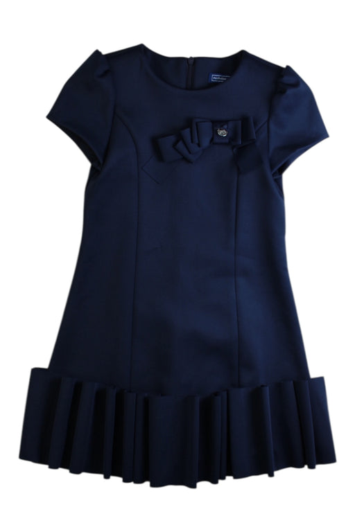 A Navy Short Sleeve Dresses from Nicholas & Bears in size 6T for girl. (Front View)