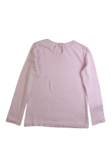A Pink Long Sleeve Tops from I Pinco Pallino in size 4T for girl. (Back View)