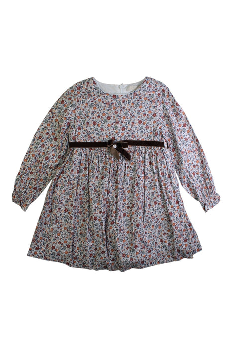 A Multicolour Long Sleeve Dresses from Purete du... Bebe in size 4T for girl. (Front View)