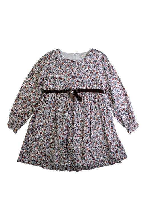 A Multicolour Long Sleeve Dresses from Purete du... Bebe in size 4T for girl. (Front View)