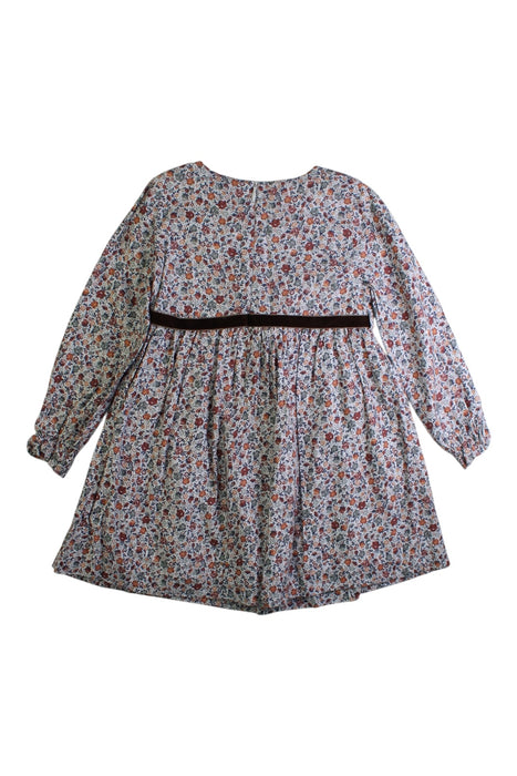 A Multicolour Long Sleeve Dresses from Purete du... Bebe in size 4T for girl. (Back View)
