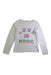 A White Long Sleeve Tops from Billieblush in size 6T for girl. (Front View)
