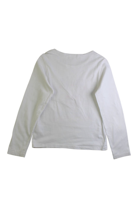 A White Long Sleeve Tops from Billieblush in size 6T for girl. (Back View)