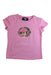 A Pink Short Sleeve T Shirts from Karl Lagerfeld in size 6T for girl. (Front View)