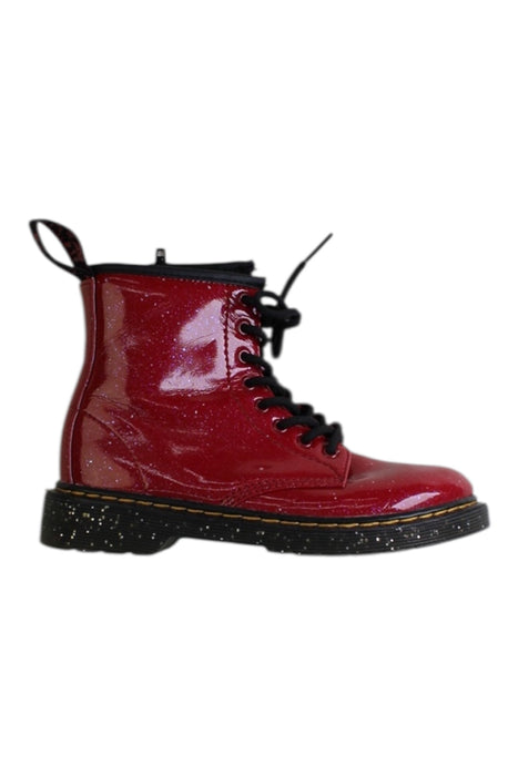 A Red Casual Boots from Dr. Martens in size 7Y for girl. (Front View)