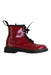 A Red Casual Boots from Dr. Martens in size 7Y for girl. (Front View)