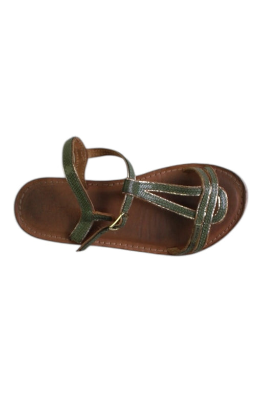 A Brown Sandals from Les Tropéziennes in size 7Y for girl. (Front View)