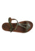 A Brown Sandals from Les Tropéziennes in size 7Y for girl. (Front View)
