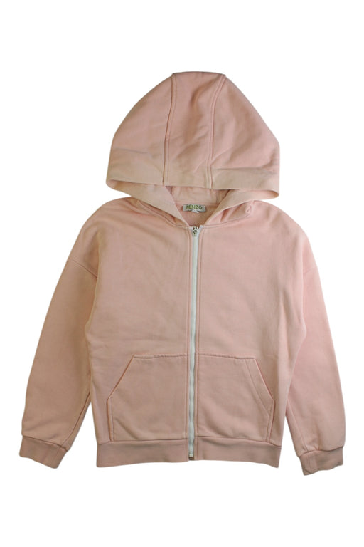 A Pink Zippered Sweatshirts from Kenzo in size 8Y for girl. (Front View)