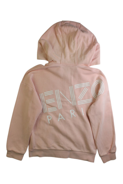 A Pink Zippered Sweatshirts from Kenzo in size 8Y for girl. (Back View)