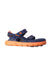 A Navy Sandals from Stride Rite in size 7Y for neutral. (Front View)
