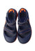 A Navy Sandals from Stride Rite in size 7Y for neutral. (Back View)