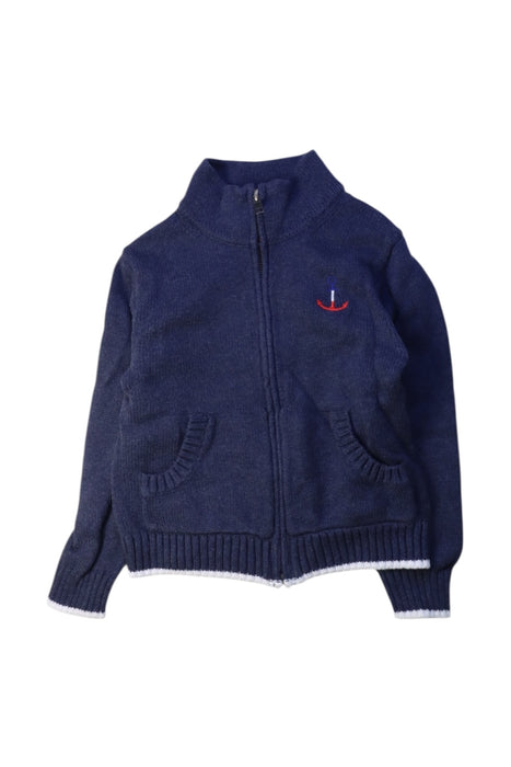A Navy Lightweight Jackets from Janie & Jack in size 4T for boy. (Front View)