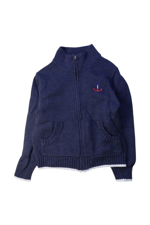 A Navy Lightweight Jackets from Janie & Jack in size 4T for boy. (Front View)