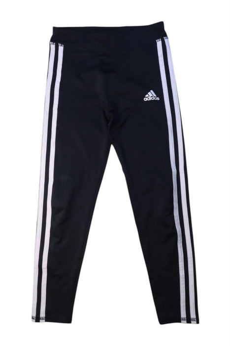 A Black Active Pants from Adidas in size 6T for neutral. (Front View)
