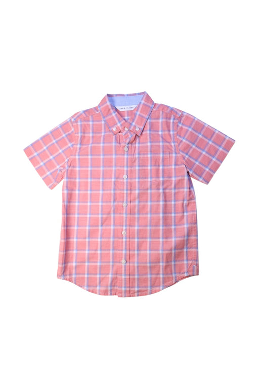 A Pink Short Sleeve Shirts from Janie & Jack in size 5T for boy. (Front View)