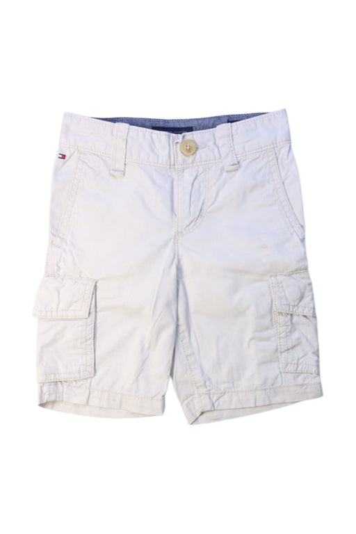 A White Shorts from Tommy Hilfiger in size 4T for boy. (Front View)
