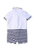 A White Short Sleeve Rompers from Ferrari in size 0-3M for boy. (Back View)