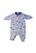 A Grey Long Sleeve Rompers from Ralph Lauren in size 0-3M for boy. (Front View)