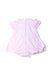 A Pink Short Sleeve Rompers from Chicco in size 3-6M for girl. (Back View)